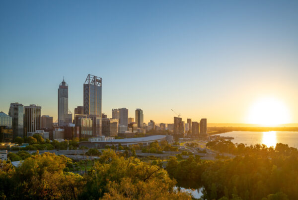Perth Western Australia skyline relating to State Administrative Tribunal costs decision in Godwin v Keet
